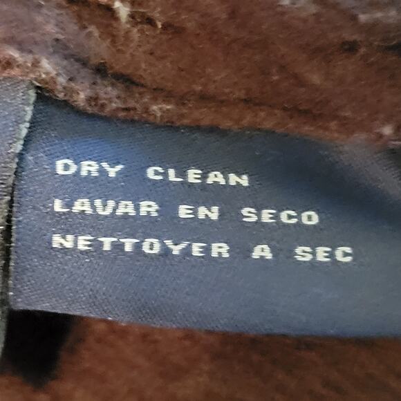 Anne Klein Chocolate Brown Wool Double Breasted Midi Coat Jacket Size M - Picture 7 of 8